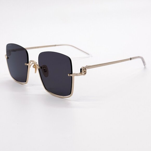 NEW GUCCI GG1279S 001 GOLD/GREY WOMEN SUNGLASSES GUCCI - Picture 5 of 12